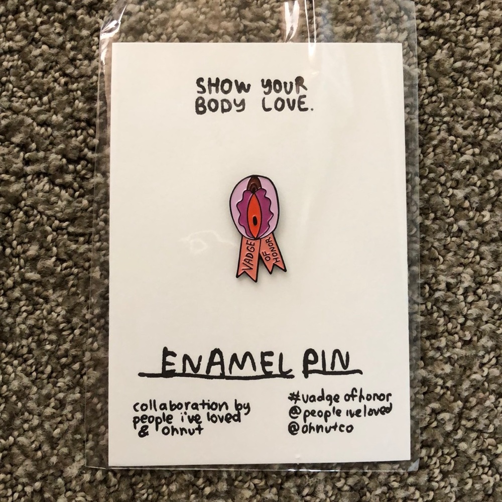 Vadge of Honor enamel pin